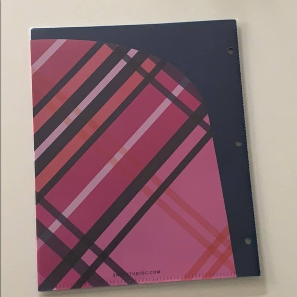 Carolina Pad 6 Pocket Folded Organizer In the Navy